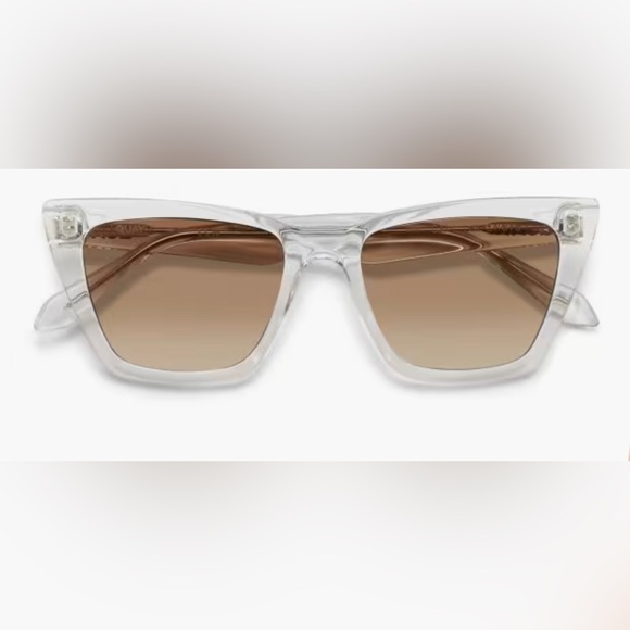 Quay Australia Accessories - SOLD Quay Call The Shots Clear Frame / Sepia Lens cat eye sunglasses brand new